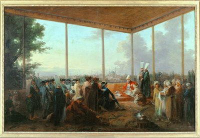 Audienz beim Grafen von Saint-Priest durch den Großwesir Aimali Carac, 18. März von Francesco (after) Casanova