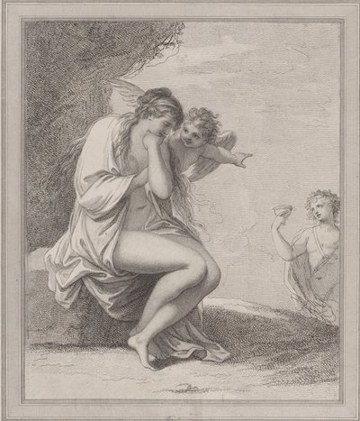 Ariadne, Amor und Bacchus, 1788 von Francesco Bartolozzi