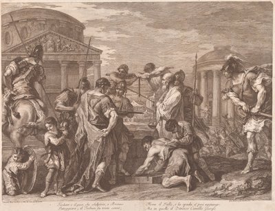 Camillus rettet Rom vor Brennus von Francesco Bartolozzi