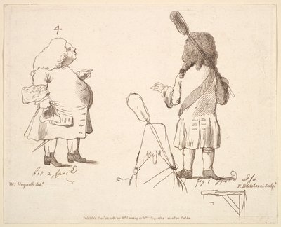 Karikaturen von Lord Melcombe und Lord Winchelsea, 22. Dezember 1781 von Francesco Bartolozzi