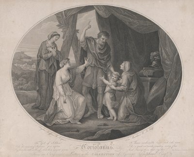 Coriolanus: Der Gott der Soldaten, um unverwundbar zu beschämen... Shakespeare, Coriolanus von Francesco Bartolozzi