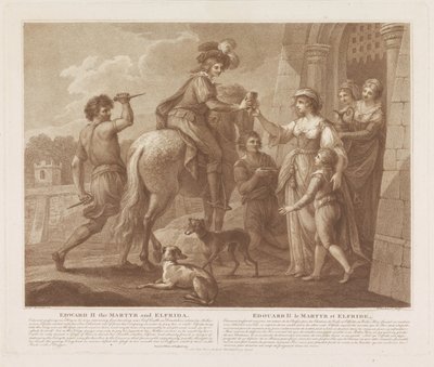 Edward II der Märtyrer und Elfrida von Francesco Bartolozzi