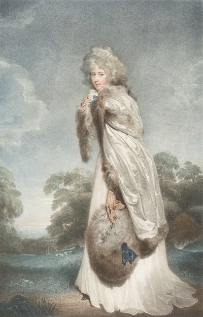 Miss Elizabeth Farren, Gräfin von Derby von Francesco Bartolozzi