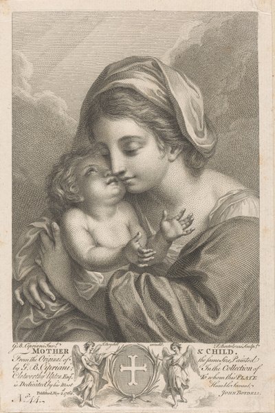 Mutter und Kind von Francesco Bartolozzi