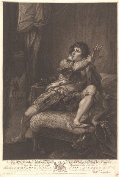 Mr. Keuible in der Rolle von König Richard III von Francesco Bartolozzi