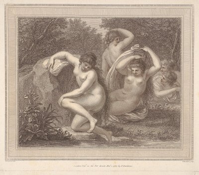 Nymphen und Diana beim Baden von Francesco Bartolozzi