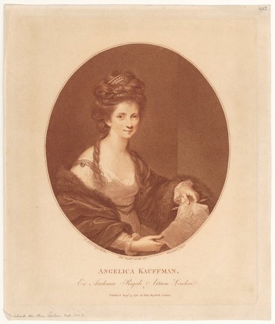 Porträt von Angelika Kauffmann von Francesco Bartolozzi