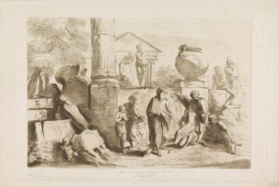 Tobit und das Begraben der Toten von Francesco Bartolozzi