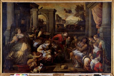 Herkules und Omphale von Francesco Bassano