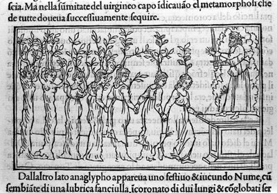 Gravur in „Hypnerotomachia Polyphili“ (der Traum von Poliphilo) von Dominikanermönch Francesco Colonna, Venedig von Francesco Colonna