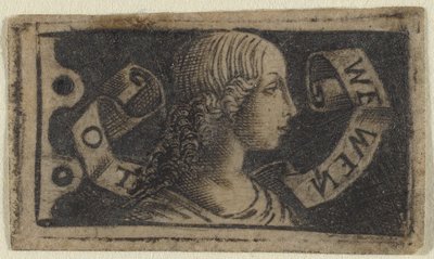 Kopf eines Mädchens mit lockigem Haar von Francesco Francia
