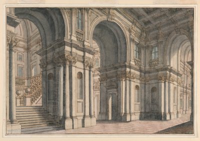 Bühnenbild: Palastinterieur von Francesco Galli Bibiena