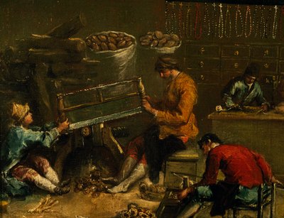 Schild der Zunft der Korbmacher von Francesco Guardi