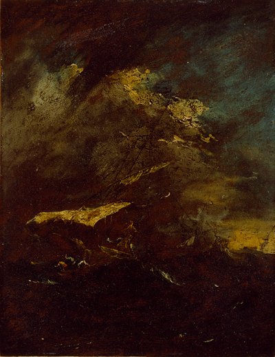 Zwei Schiffe in einem Sturm, 18. Jahrhundert von Francesco Guardi