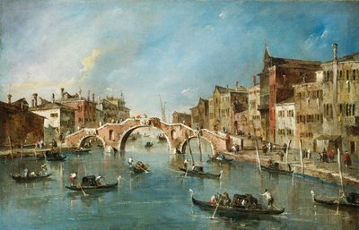 Blick auf den Cannaregio-Kanal, Venedig, ca. 1775-1780 von Francesco Guardi