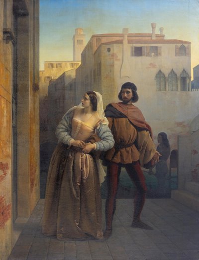 Flucht der Bianca Capello aus Venedig von Francesco Hayez