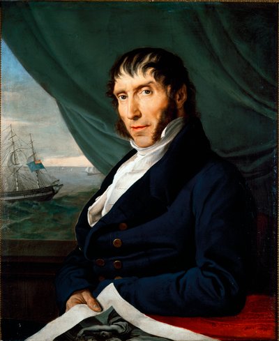 Porträt von Francesco Peloso, Hauptmäzen von Francesco Hayez