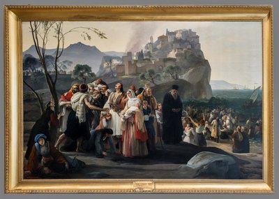 Die Flüchtlinge von Parha von Francesco Hayez