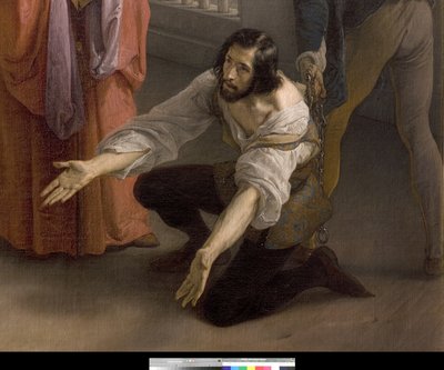 Das letzte Treffen zwischen Jacopo Foscari und seiner Familie vor dem Exil von Francesco Hayez