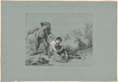 Tafel 10, aus der Serie von 12 Pastoralszenen von Francesco Londonio