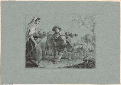 Tafel 2, aus dem Satz von 12 Pastoralszenen von Francesco Londonio