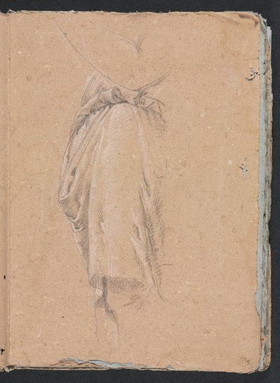 Verona Skizzenbuch: Draperiestudie mit Ellbogen Seite 5 von Francesco Lorenzi