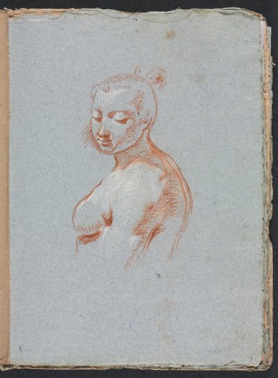 Verona Skizzenbuch: Weiblicher Akt Seite 27, 1760 von Francesco Lorenzi