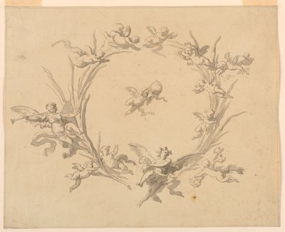 Studie für Freskendekoration, Quirinalspalast, Rom von Francesco Manno