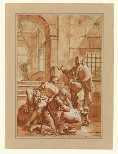 Joseph deutet die Träume seiner Mitgefangenen von Francesco Salvator Fontebasso