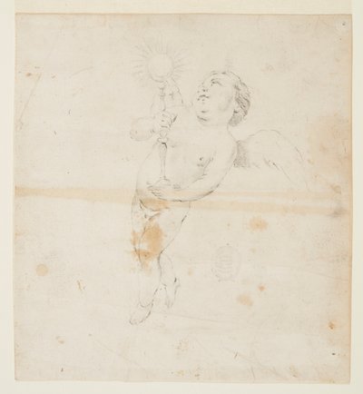 Engel, der eine Monstranz trägt von Francesco Solimena