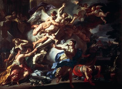 Boreas vergewaltigt Orythia, von Francesco Solimena von Francesco Solimena