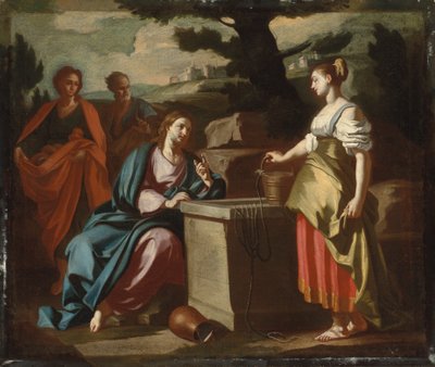 Christus und die Frau von Samaria am Brunnen von Francesco Solimena