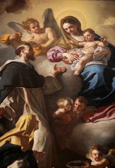 Madonna des Rosenkranzes mit den Heiligen Dominikus und Katharina von Francesco Solimena