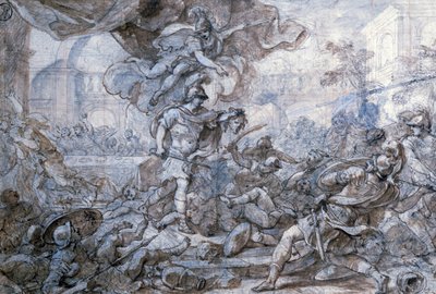 Perseus hält den Kopf der Medusa hoch, 18. Jahrhundert von Francesco Solimena