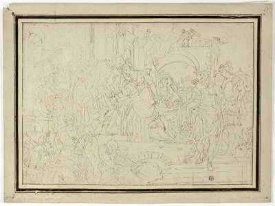 Herrscher empfängt Dame von Francesco Solimena