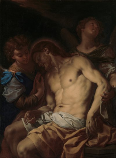 Toter Christus von Engeln gestützt, ca. 1710 von Francesco Trevisani
