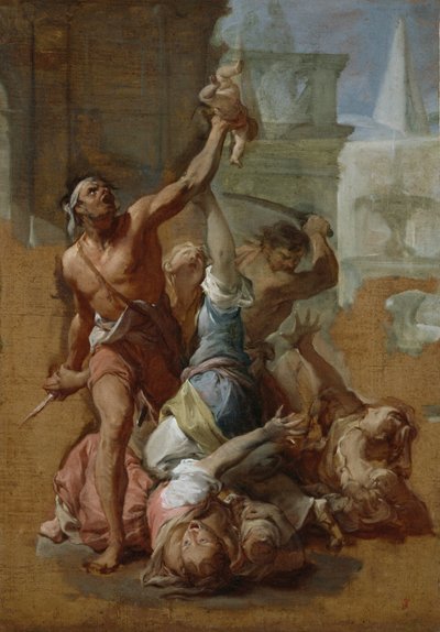 Studie für das Massaker der Unschuldigen, ca. 1700-10 von Francesco Trevisani