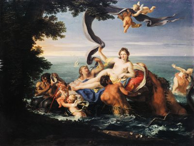Triumph der Galatea, von Francesco Trevisani (1656-1746), Öl auf Leinwand von Francesco Trevisani