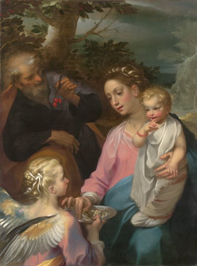 Die Rast auf der Flucht nach Ägypten, ca. 1569 von Francesco Vanni