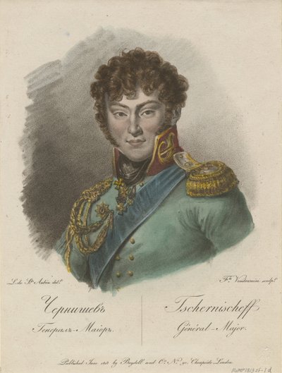 Porträt von Graf Alexander Iwanowitsch Tschernyschow 1786-1857, 1813 von Francesco Vendramini