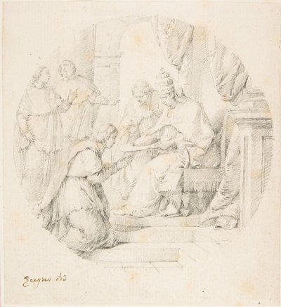 Angelo Maria Querini zum Kardinal ernannt von Benedikt XIII, 1709-87 von Francesco Zugno