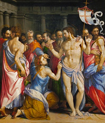 Der ungläubige Thomas von Francesco de Rossi (circle of) Salviati