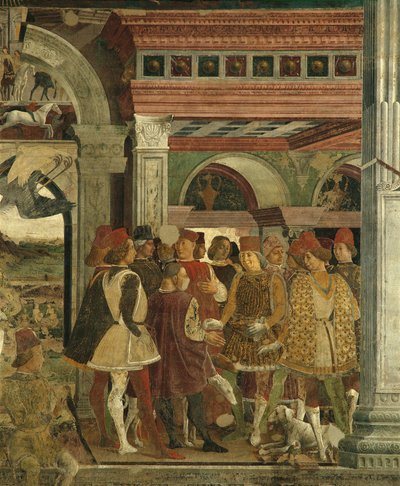 Allegorie des April: Jagdwettbewerbe, Borso d