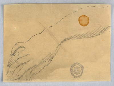 Skizze von Hand und Handgelenk von Francis Augustus Lathrop