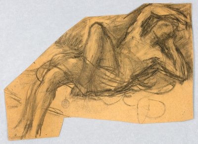 Skizze einer nackten Figur von Francis Augustus Lathrop