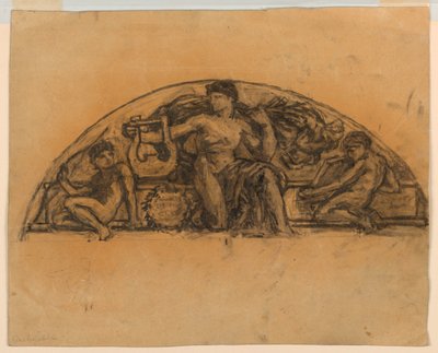 Studie für "Apollo," Metropolitan Opera, New York, NY von Francis Augustus Lathrop