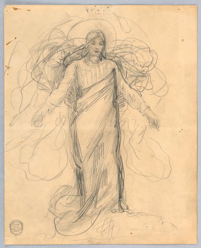 Studie für Christus, Chor von St. Bartholomew, New York von Francis Augustus Lathrop
