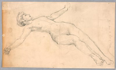 Studie für "Diana und ihre Begleiterinnen unter den Sternbildern" von Francis Augustus Lathrop