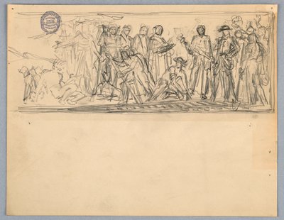 Studie für ein Wandbild oder Panel von Francis Augustus Lathrop