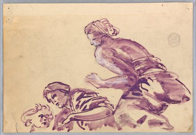 Studie von Figuren für eine Decke von Francis Augustus Lathrop